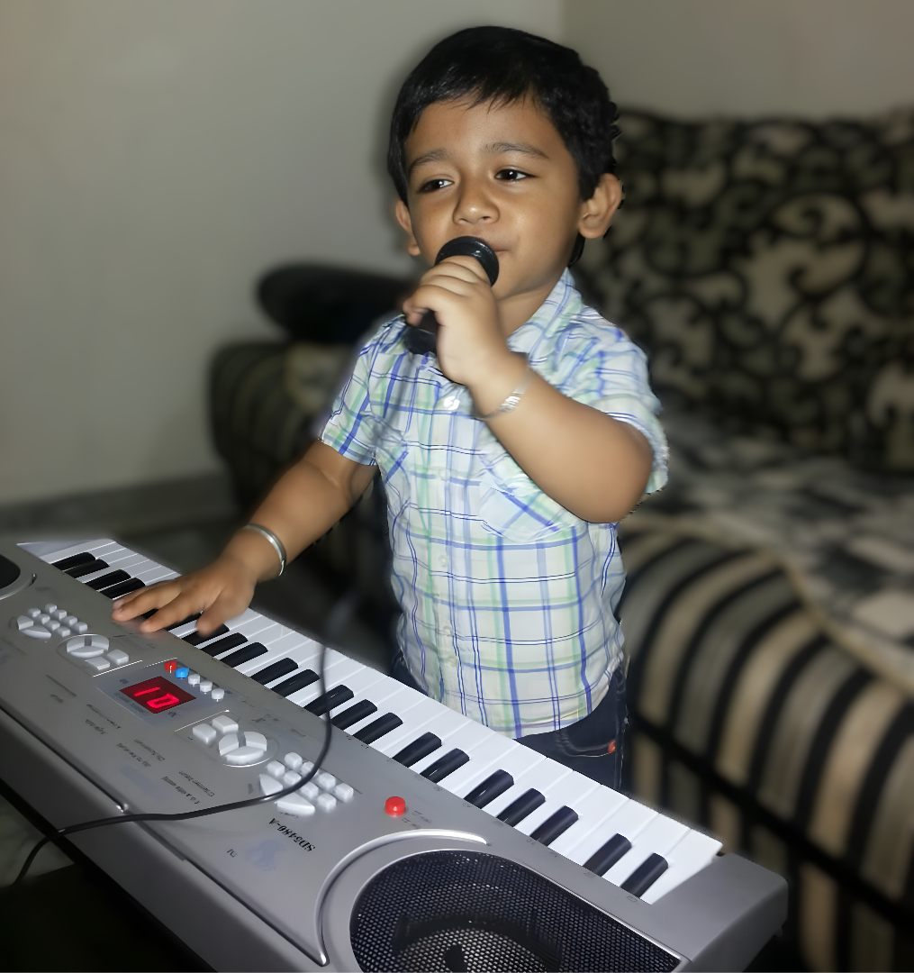Swaastik playing keyboard